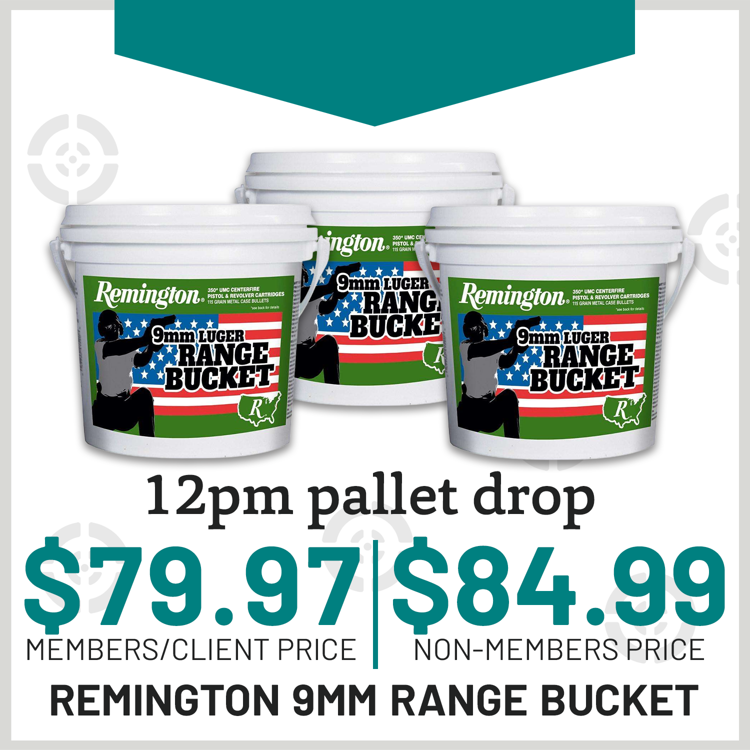 Range Buckets of Ammo